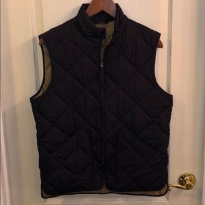 J Crew Quilted Vest (Small) Blue